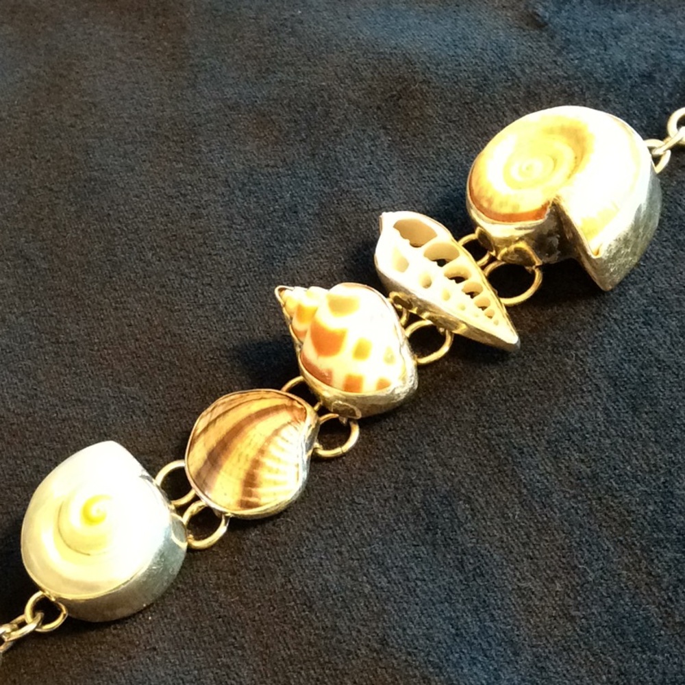 Charles Albert Sterling Silver Shell Bracelet